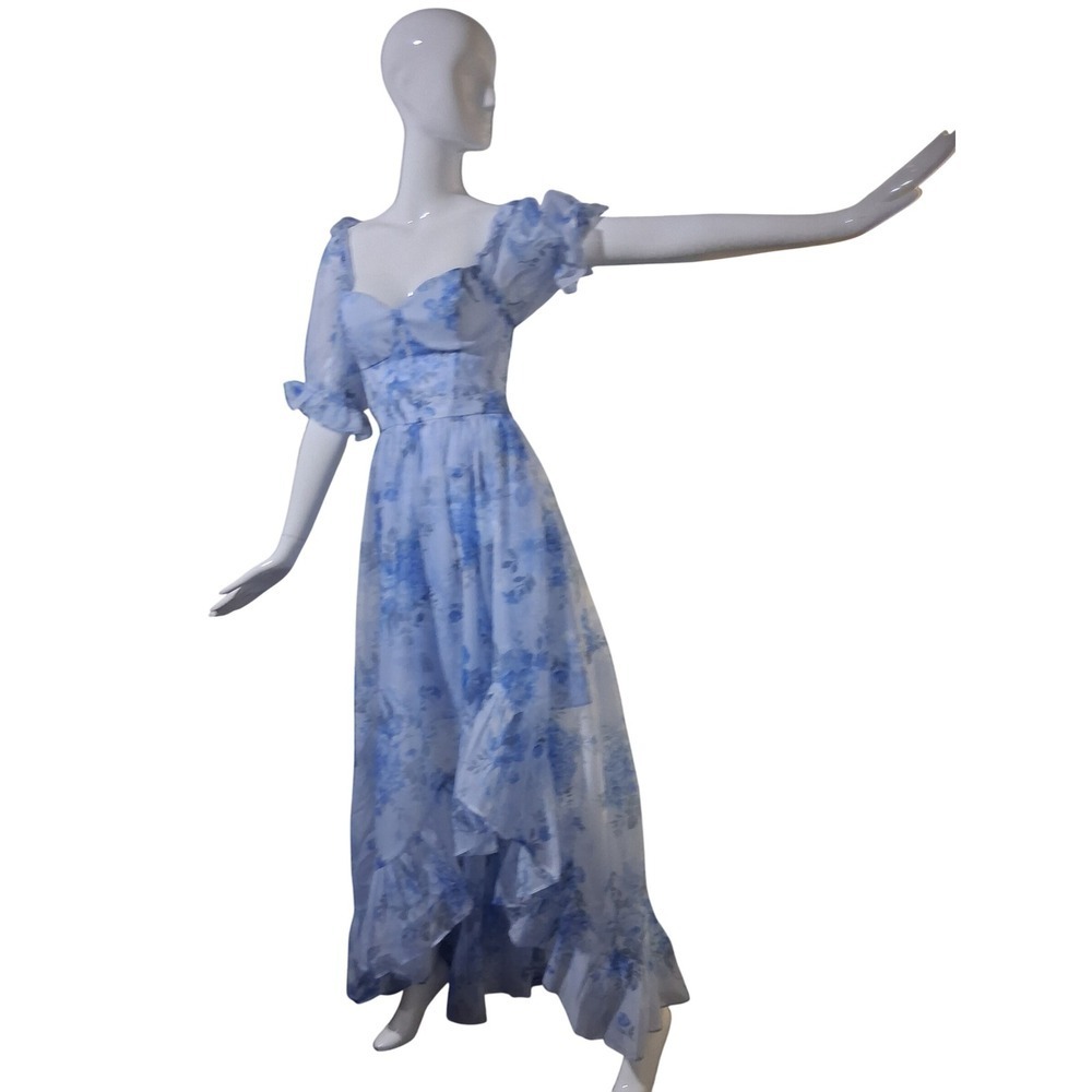 Mi Ami Regency Ethereal Fairycore Women's‎ Large Babydoll Corset Milkmaid Dress - Picture 10 of 13
